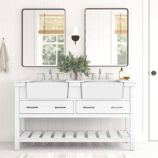 60 Inch Farmhouse Bathroom Vanities You'll Love | Wayfair